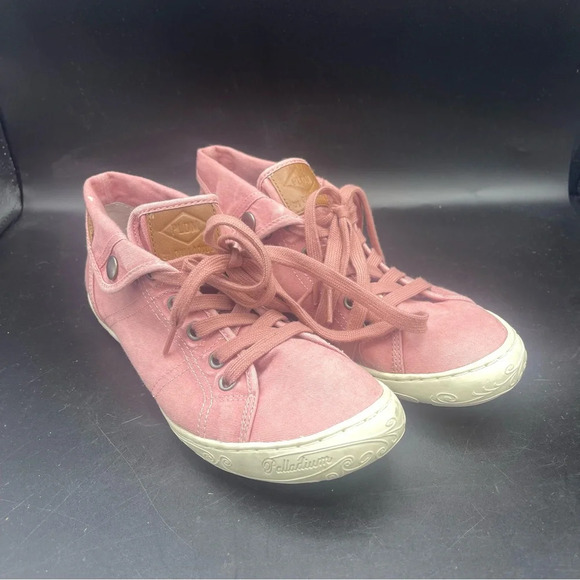 PLDM by Palladium Gaetane Twill Rose Suede Sneaker Size 39/8.5 - Picture 1 of 6